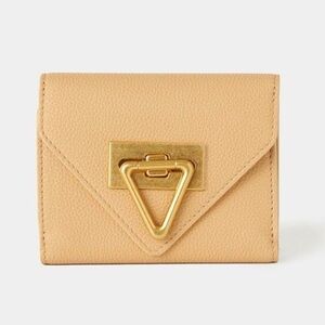 Bottega Veneta NIB Intrecciato Calf Leather Card Holder Almond Beige